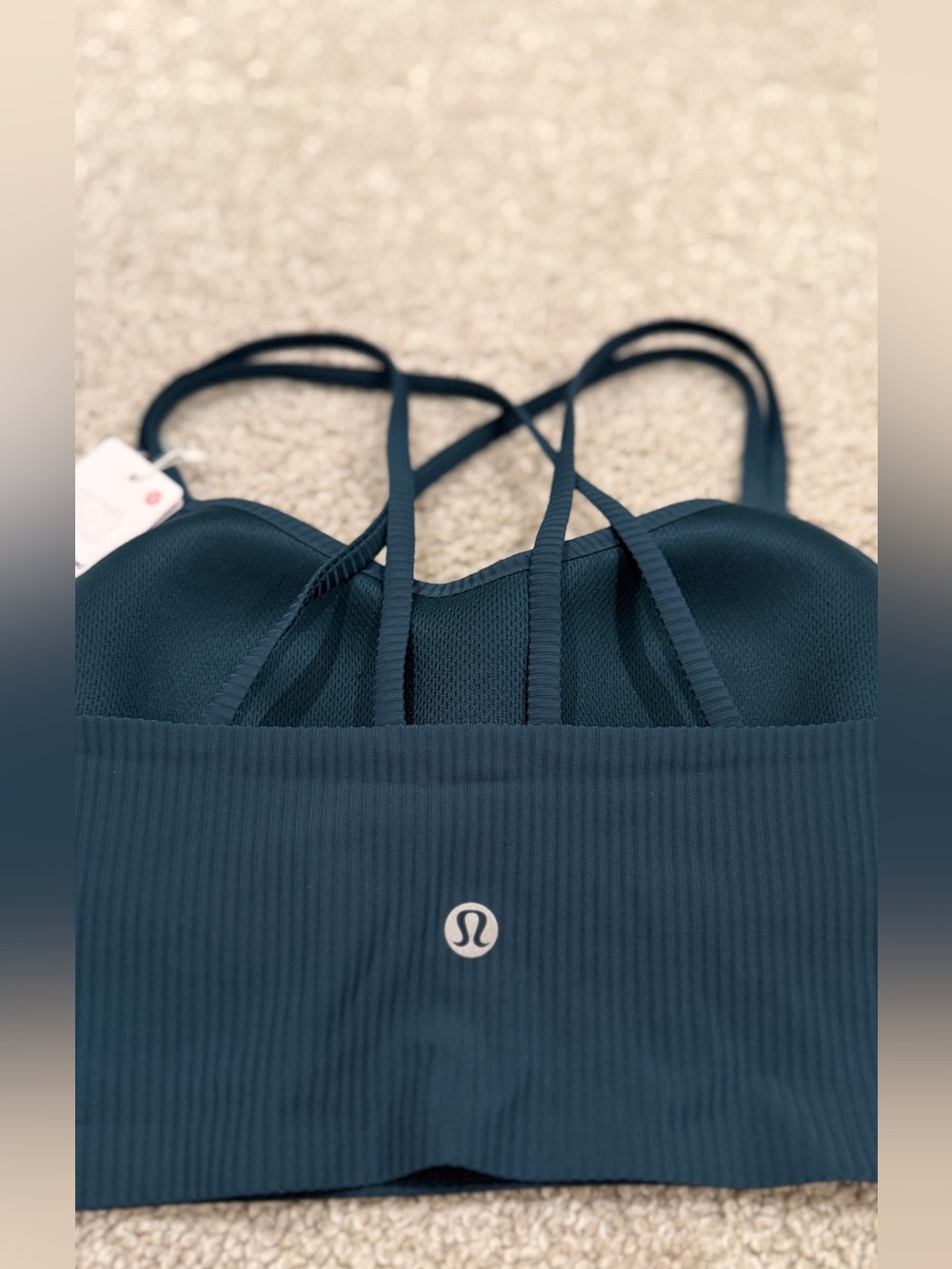 Lululemon Like A Cloud Ribbed Long-Line Bra - Indochin Blue - Picture 3 of 3